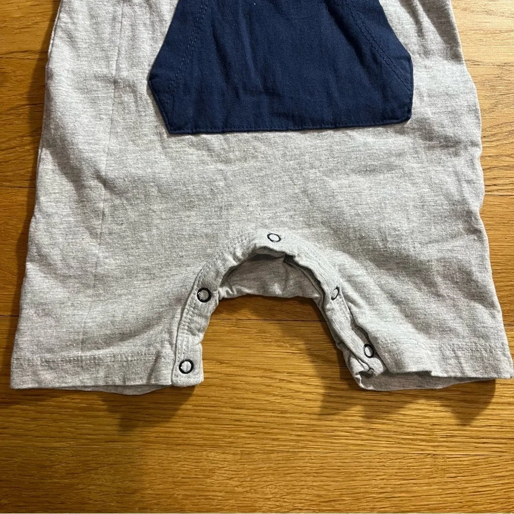 SET OF 2 NWOT DKNY Baby Boys Rompers 3-6M Summer One-Piece Red White Blue